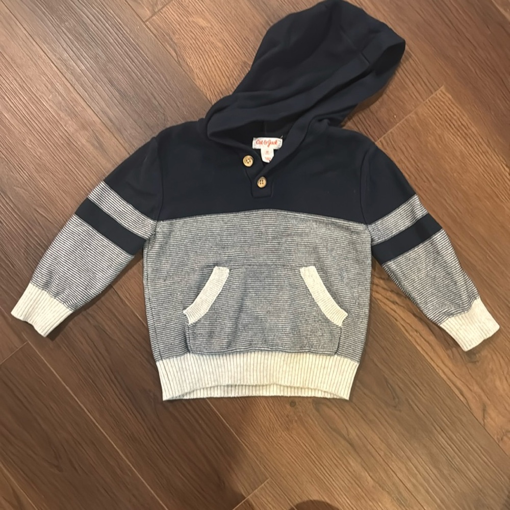 Cat and Jack Hooded Sweater Toddler Boys 2t
